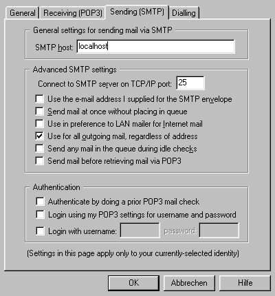 Send e-mail with SMTP-over-SSH